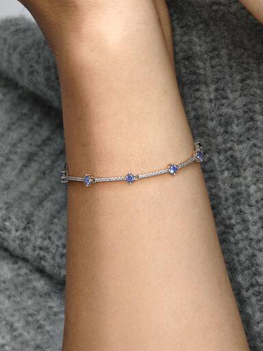 Brazalete Barras de pavé deslumbrante