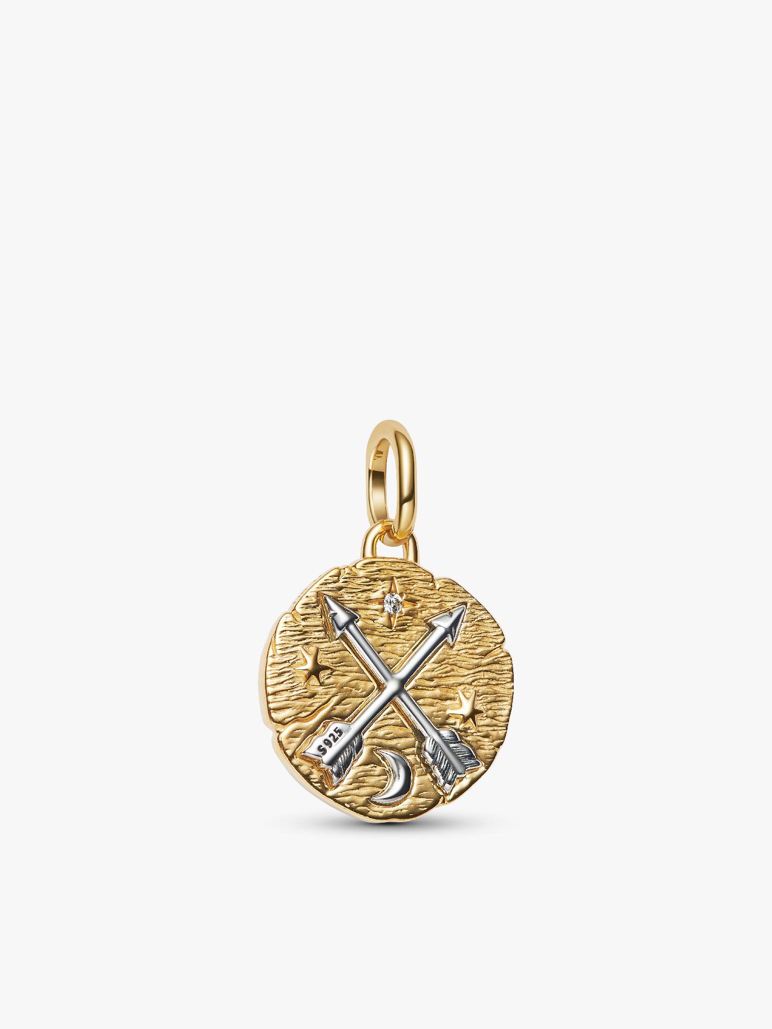 Charm Medallón Flechas Cruzadas