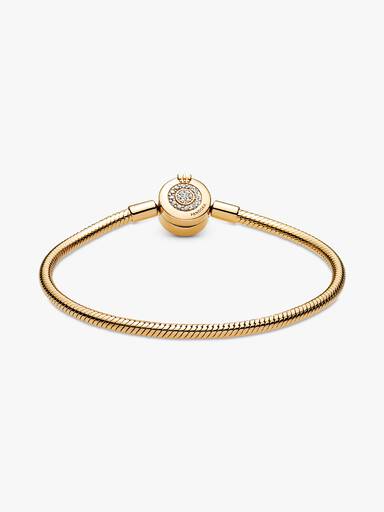 Brazalete de cadena de serpiente Corona O resplandeciente