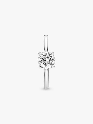Anillo solitario reluciente