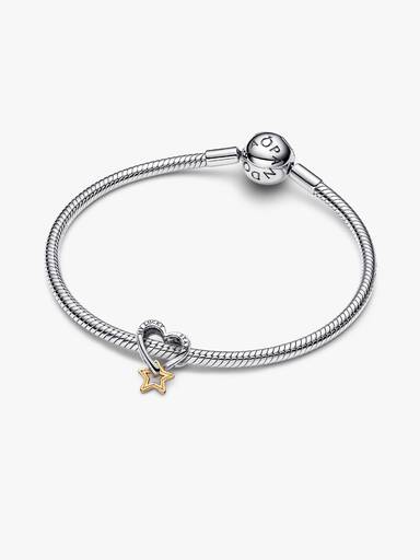 Charm Corazón y Estrella de la Suerte