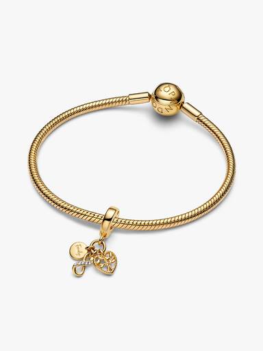 Charm Colgante de familia triple Infinito