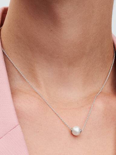 Collar Collier Perla Cultivada de Agua Dulce Tratada