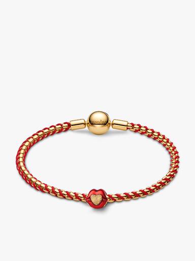 Set de Regalo de Brazalete y Mini Charm Labios de Amor