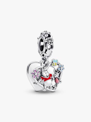 Charm Colgante Doble Winnie Pooh y Piglet de Disney