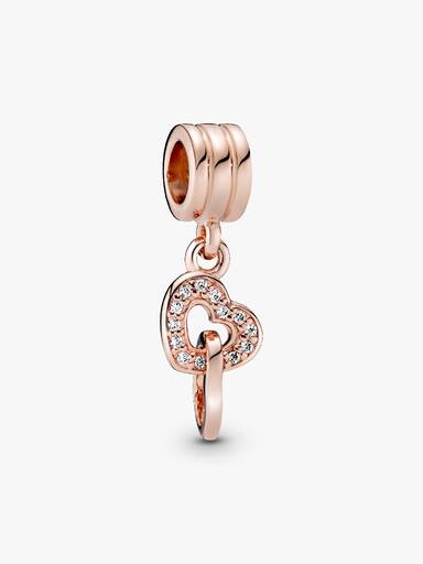 Charm colgante Corazones Entrelazados Pandora Rose