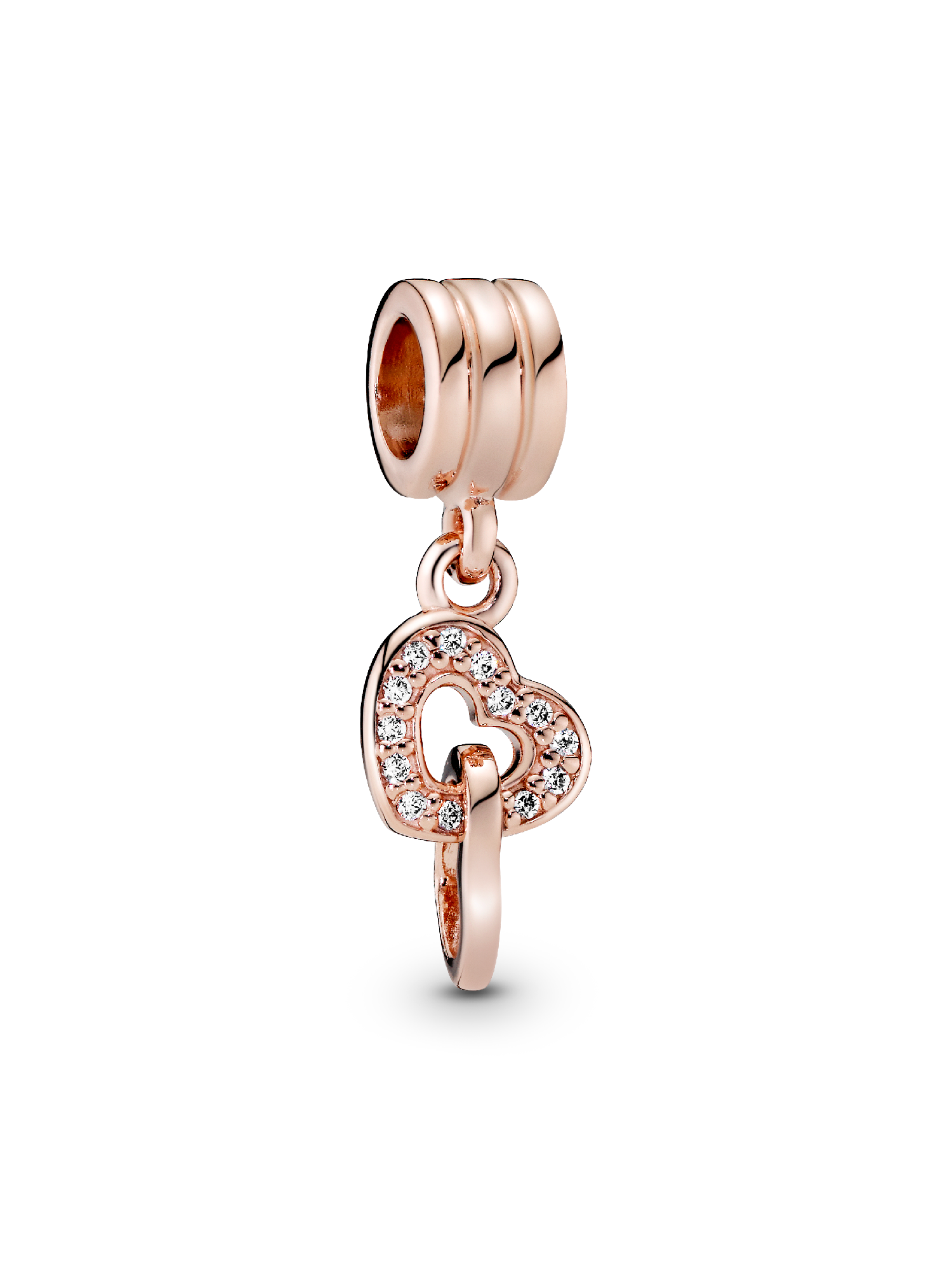 Charm colgante Corazones Entrelazados Pandora Rose