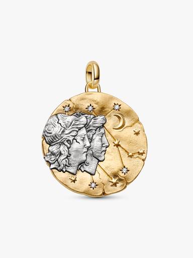 Charm Medallón grande Signo Zodical Géminis