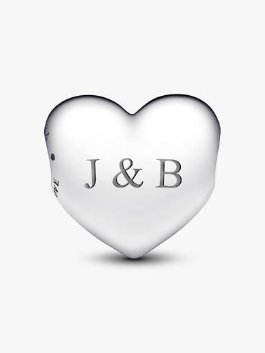 Charm Corazón Grande Grabable BE LOVE