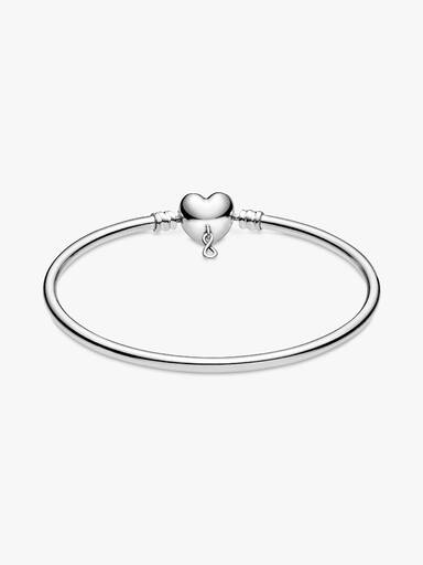 Brazalete Rígido Pandora Moments con Cierre de Corazón Infinito