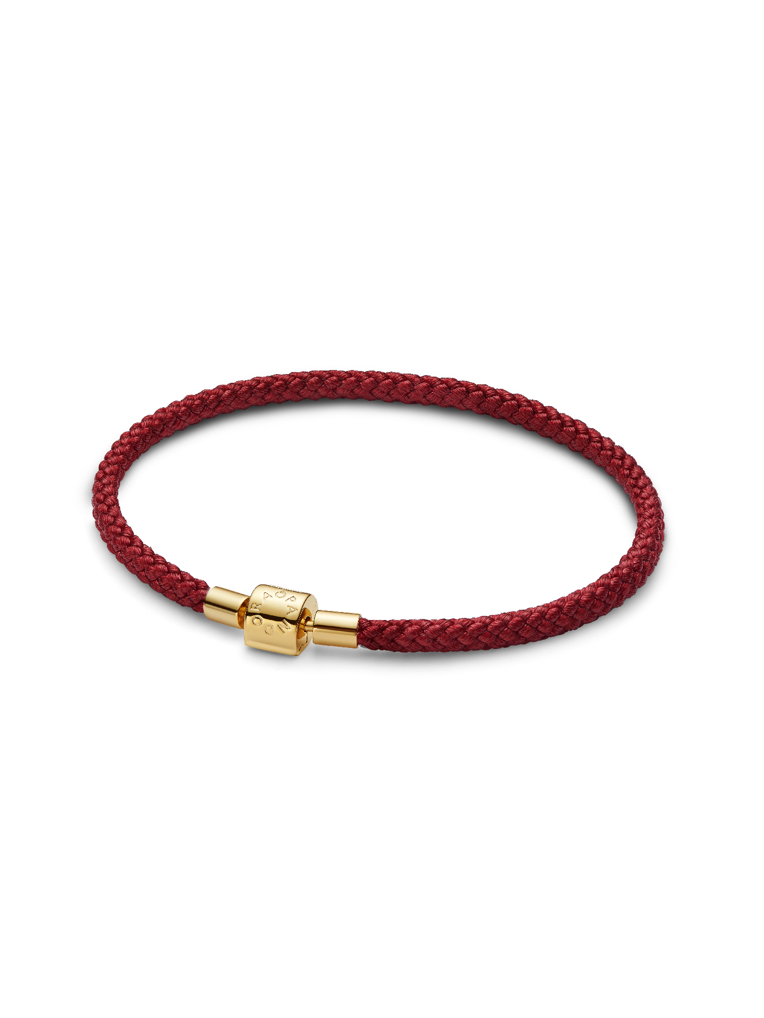 Pulsera de cordón rojo brillante