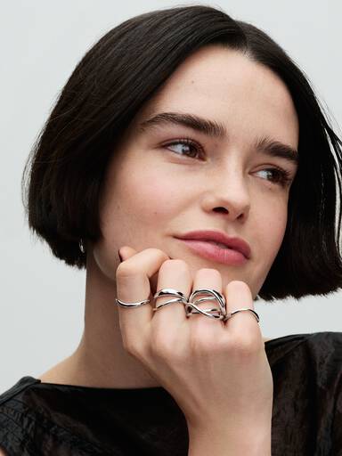 Anillos Banda Forma Orgánica