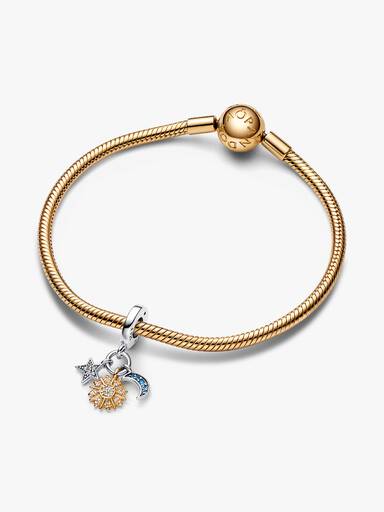 Charm Colgante doble de dos tonos Celestial