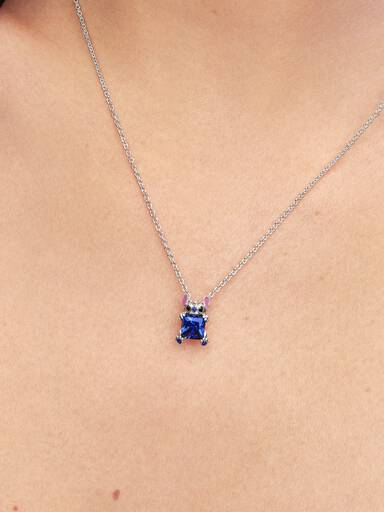 Collar collier con piedra azul Stitch de Disney