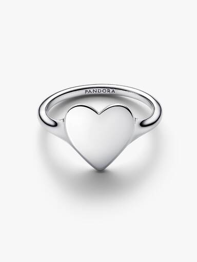Anillo corazón grabable