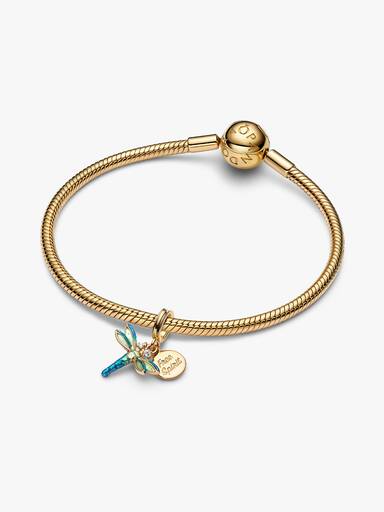Charm colgante doble Libélula