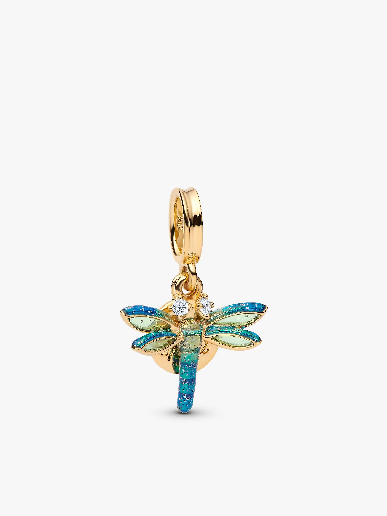 Charm colgante doble Libélula