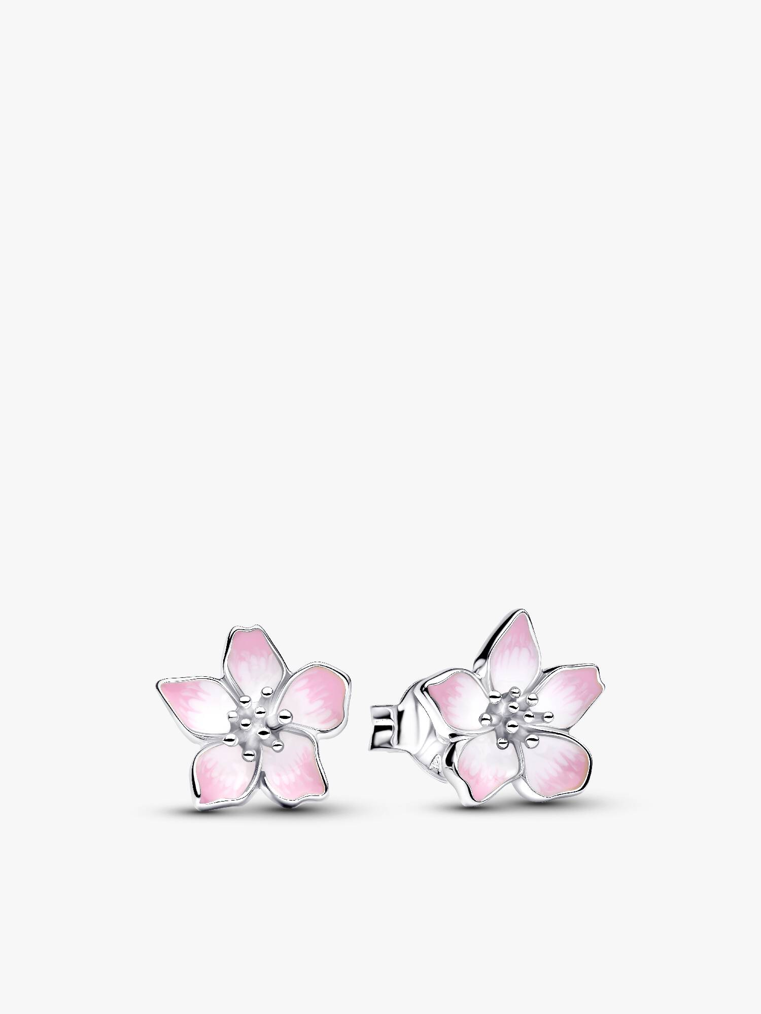 Aretes de botón Flor de cerezo