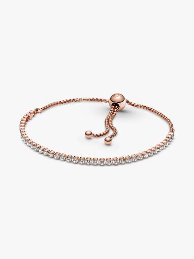 Brazalete de tenis deslizante reluciente