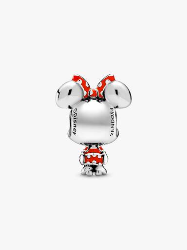 Charm Vestido de lunares y moño de Minnie Mouse de Disney