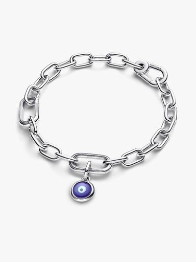 Mini charm colgante grabable Mal de Ojo de Cristal Murano