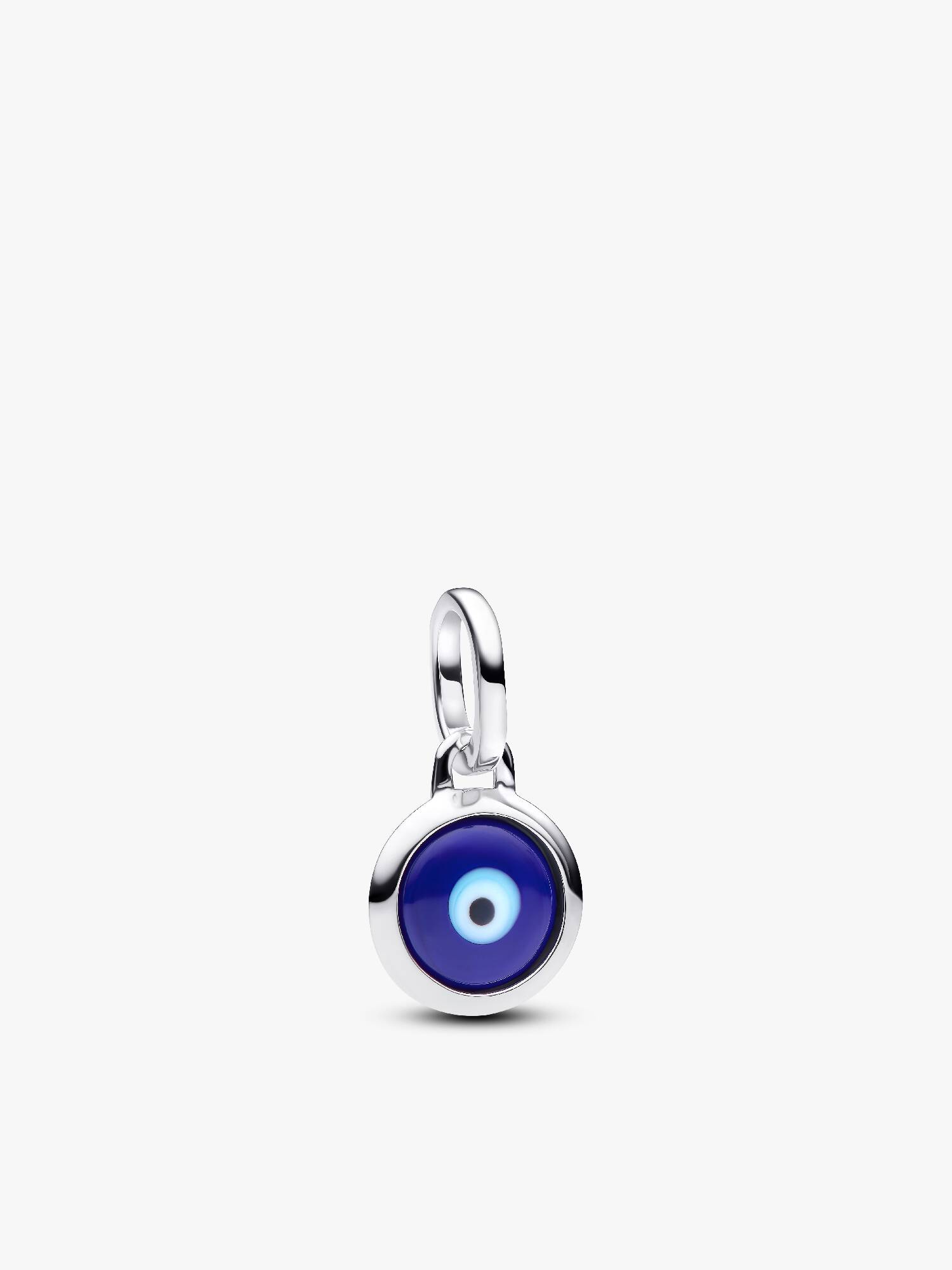 Mini charm colgante grabable Mal de Ojo de Cristal Murano