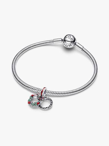 Charm doble Corona Navideña