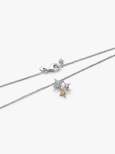 Collar con Colgante Estrella Triple