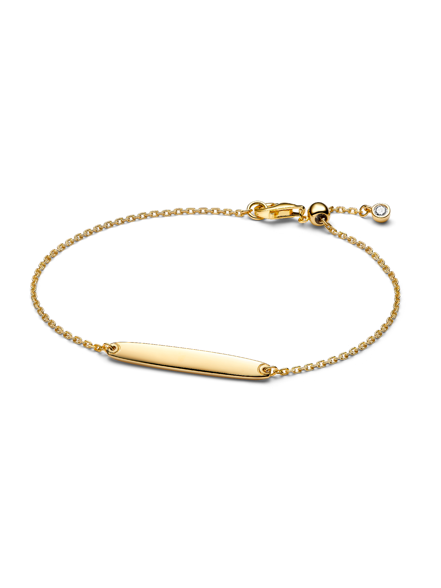 Brazalete de cadena con barra grabable