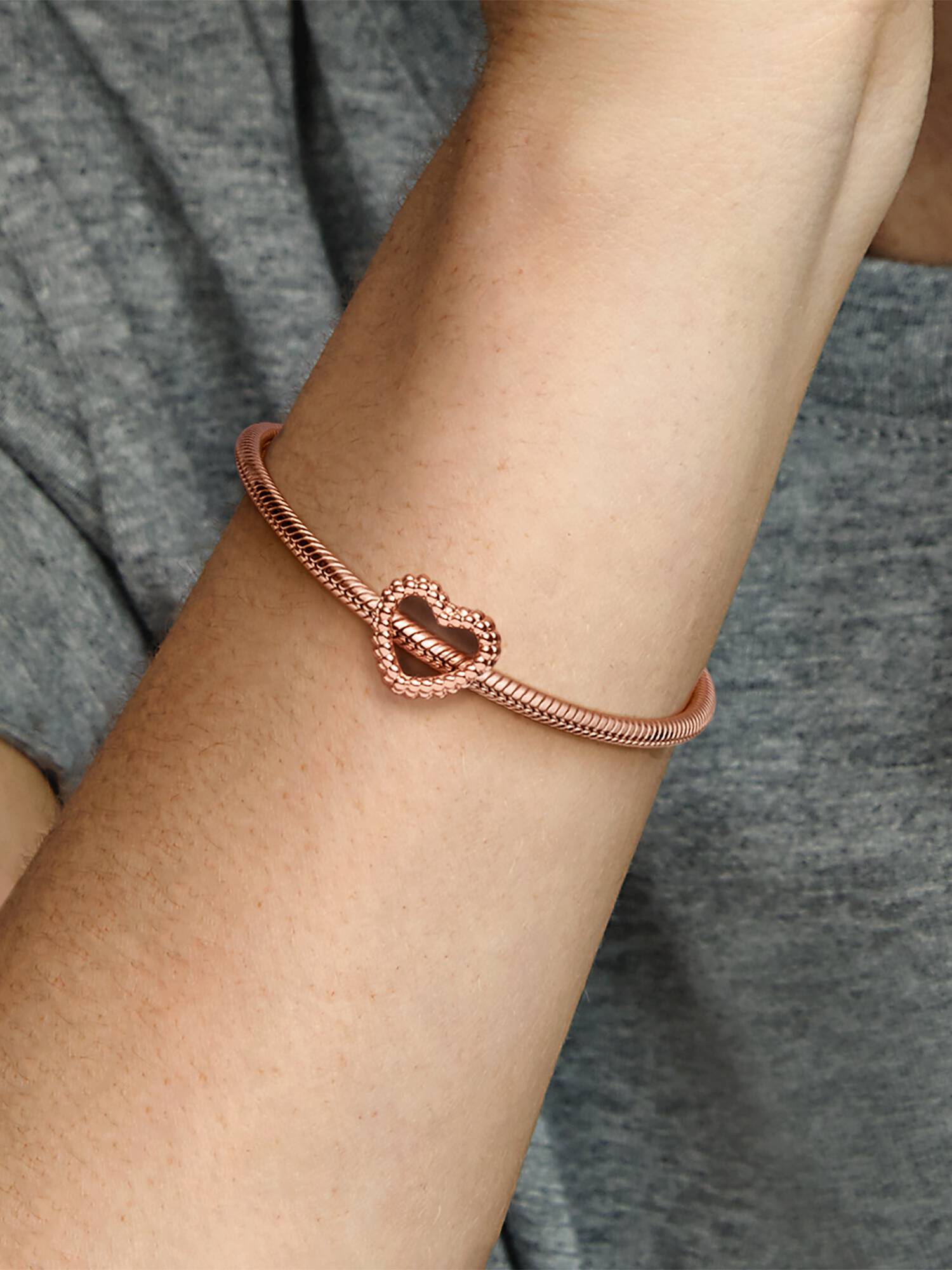 Charm corazón abierto con cuentas