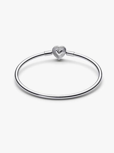 brazalete Rígida Cierre Corazón Radiante