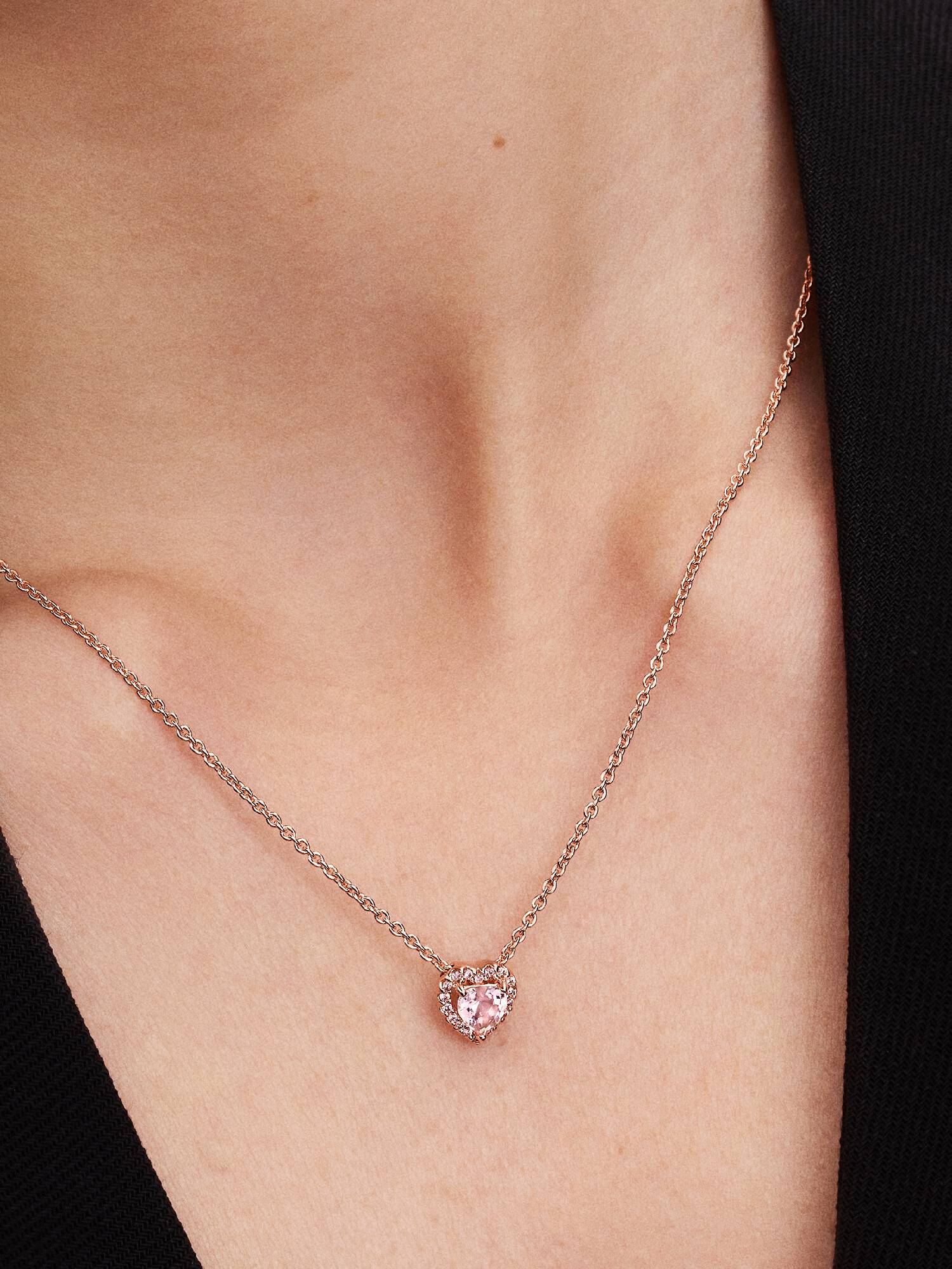 Collar Corazón Rosa