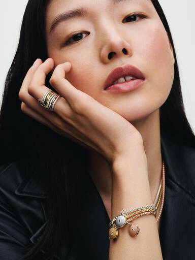 Brazalete Deslizante Cadena con Tachuelas