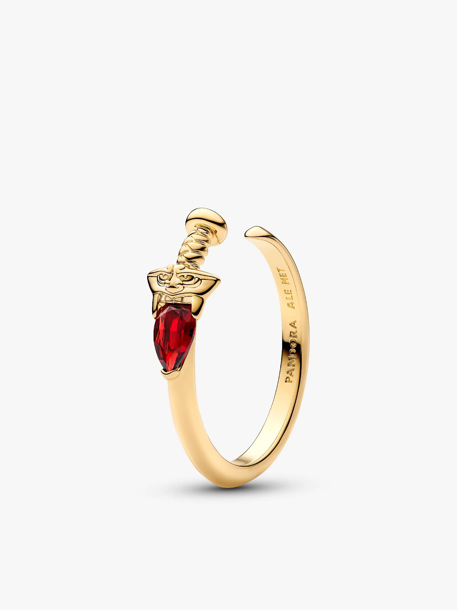 Anillo abierto con espada de Mulan de Disney