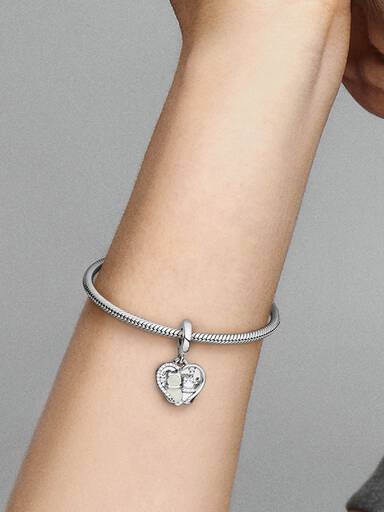 Charm colgante Gatos y corazones
