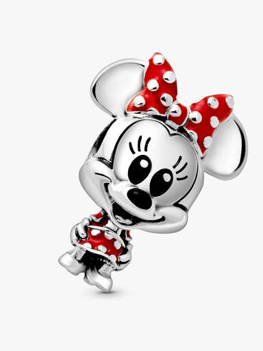 Charm Vestido de lunares y moño de Minnie Mouse de Disney