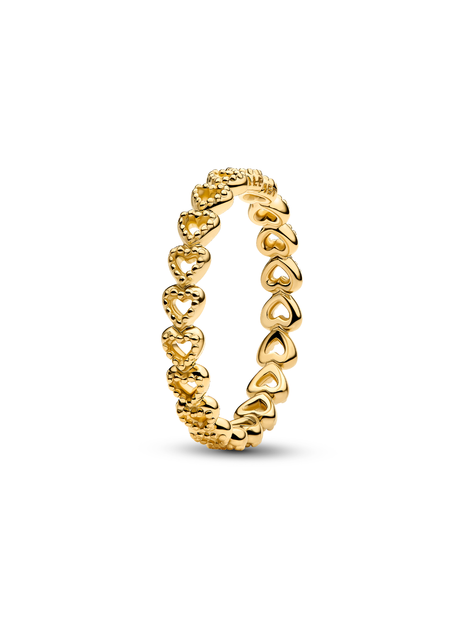 Anillo Banda de corazones