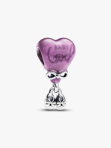 Charm que Cambia de Color para Revelación de Género de Niña