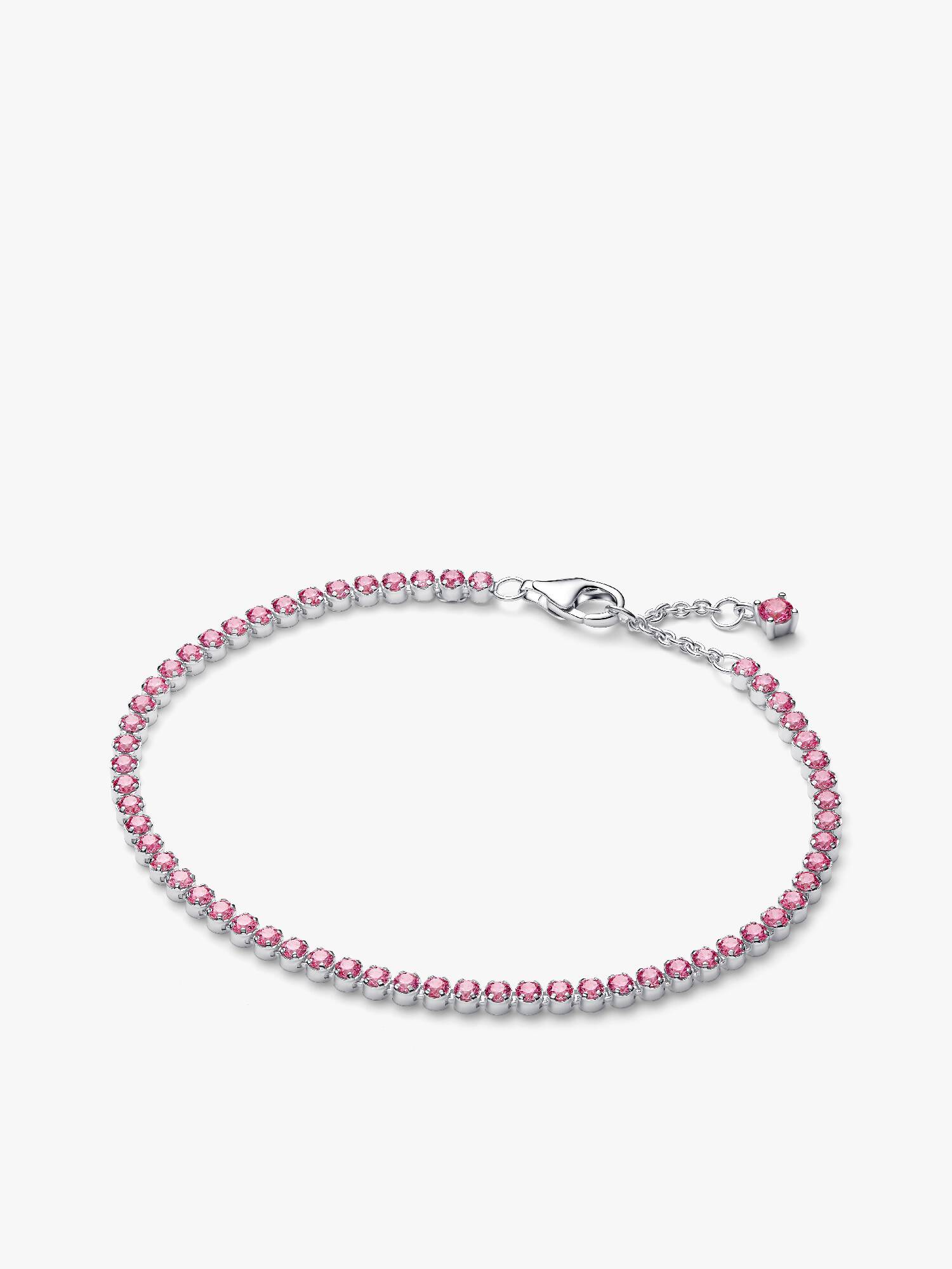 Brazalete de tenis pequeño rosado