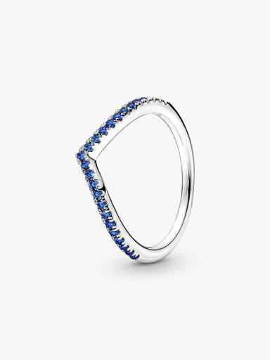 Anillo Deseo reluciente azul Pandora Timeless
