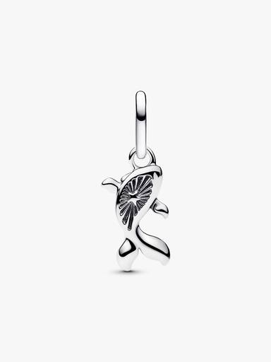 Mini charm colgante Pez Koi de cristal Murano Rojo