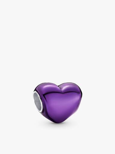 Set de Regalo de Brazalete con Charm Corazón Morado y La Catrina