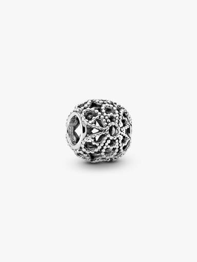 Charm Flor calada con cuentas