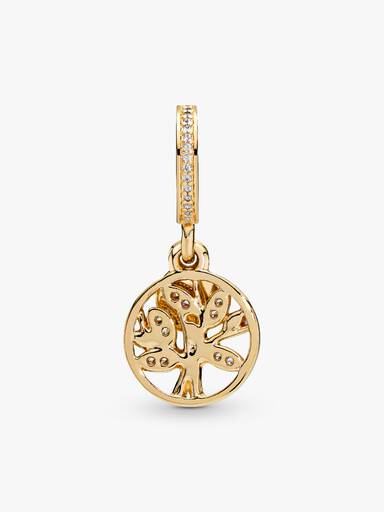 Charm colgante Árbol de familia reluciente
