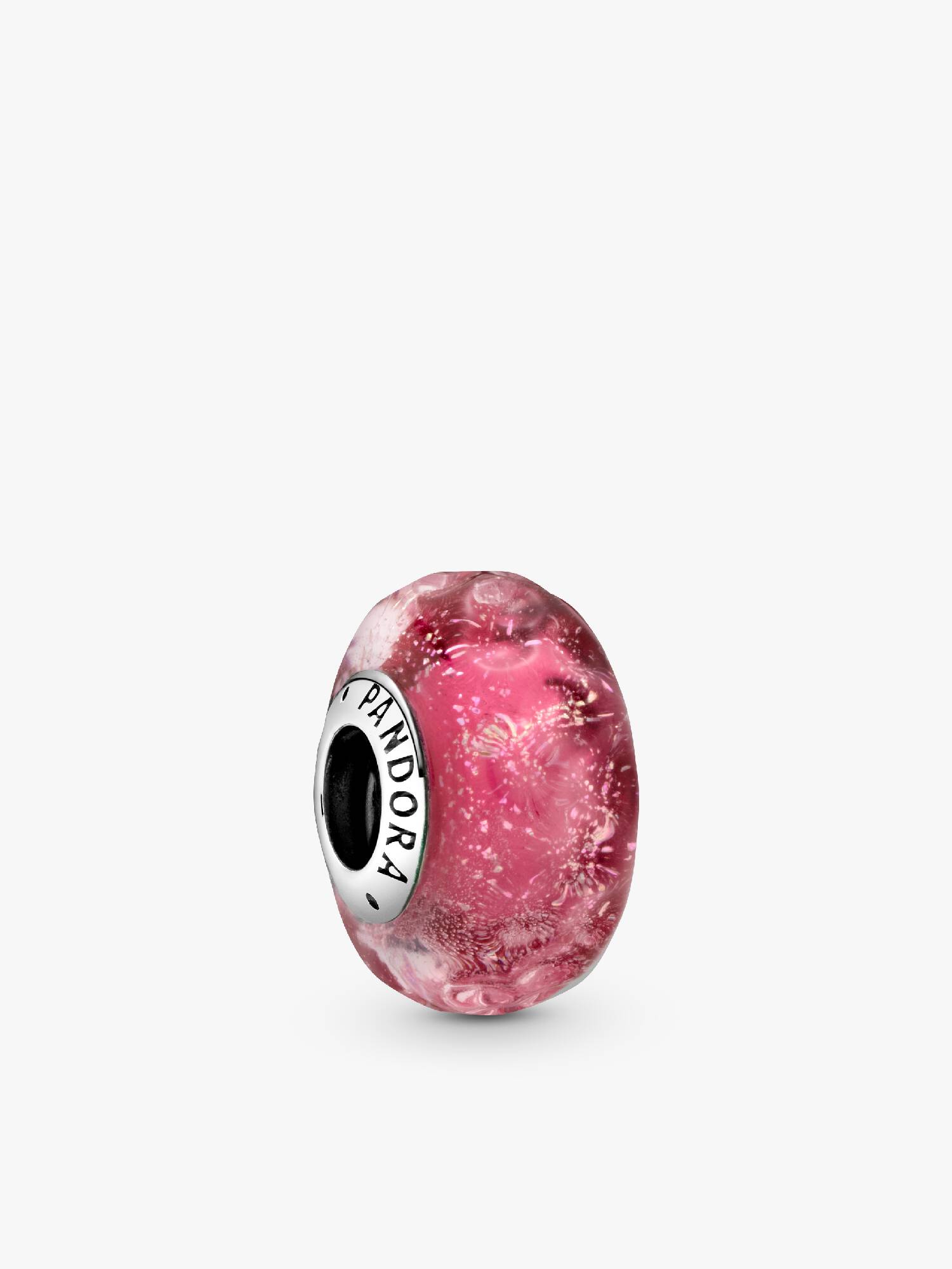 Charm de cristal Murano rosa Fantasía de Ondas