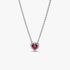 Collar collier Corazón elevado rojo Collar collier Corazón elevado rojo