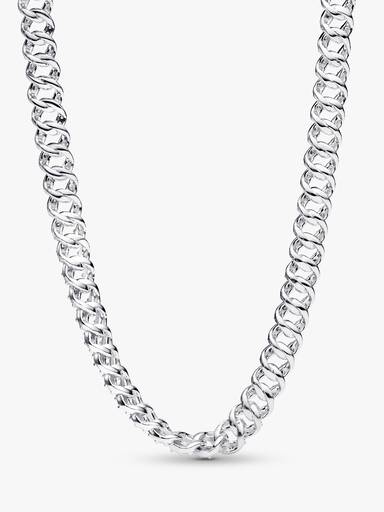 Collar Cadena Cubana en Pavé
