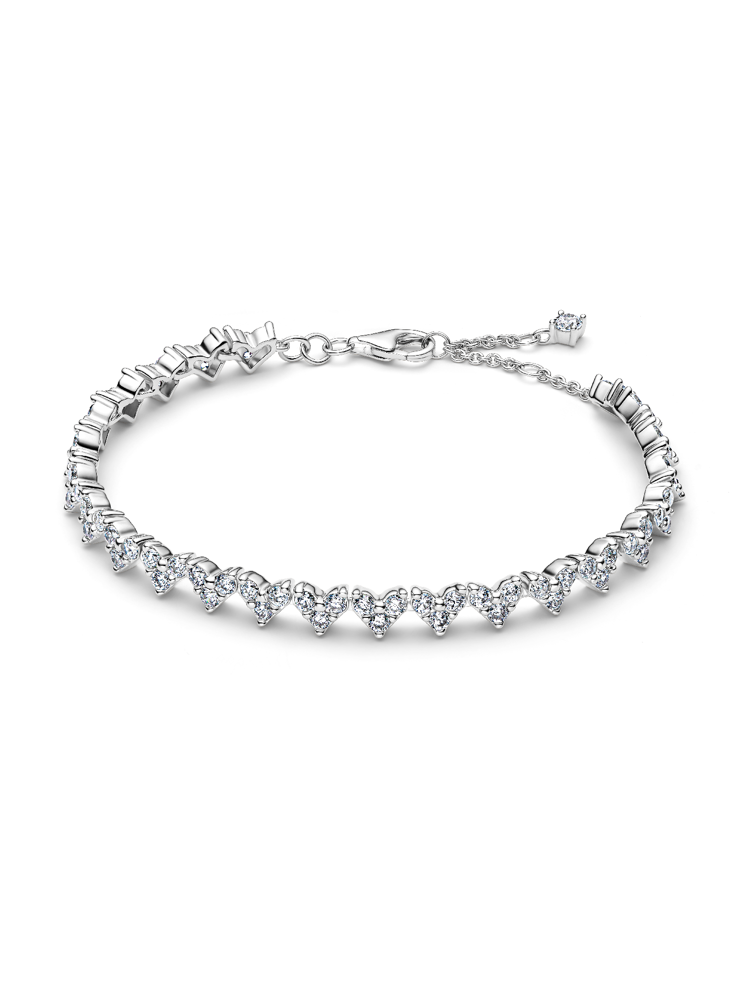 Brazalete Corazón con tres piedras