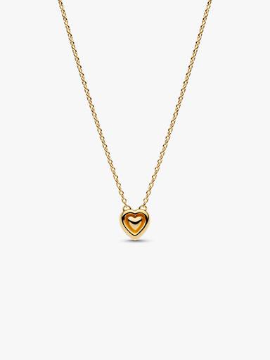 Collar Collier Corazón grabable con aro