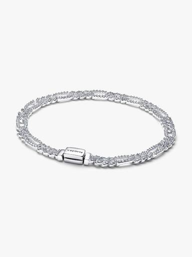 Brazalete de cadena cubana ovalada